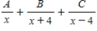 <strong>Write the form of the partial fraction decomposition of the rational expression. </strong> A) B) C) D) E)
