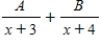 <strong>Write the form of the partial fraction decomposition of the rational expression.Do not solve for the constants. </strong> A) B) C) D) E)