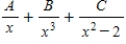 <strong>Write the form of the partial fraction decomposition of the rational expression.Do not solve for the constants. </strong> A) B) C) D) E)