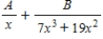 <strong>Write the form of the partial fraction decomposition of the rational expression.Do not solve for the constants. </strong> A) B) C) D) E)