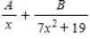 <strong>Write the form of the partial fraction decomposition of the rational expression.Do not solve for the constants. </strong> A) B) C) D) E)