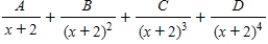 <strong>Write the form of the partial fraction decomposition of the rational expression.Do not solve for the constants. </strong> A) B) C) D) E)