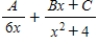 <strong>Write the form of the partial fraction decomposition of the rational expression.Do not solve for the constants. </strong> A) B) C) D) E)