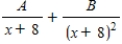 <strong>Write the form of the partial fraction decomposition of the rational expression.Do not solve for the constants. </strong> A) B) C) D) E)
