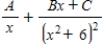 <strong>Write the form of the partial fraction decomposition of the rational expression.Do not solve for the constants. </strong> A) B) C) D) E)