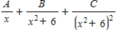 <strong>Write the form of the partial fraction decomposition of the rational expression.Do not solve for the constants. </strong> A) B) C) D) E)