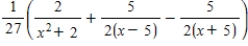 <strong>Write the partial fraction decomposition of the rational expression. </strong> A) B) C) D) E)