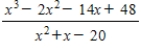 <strong>Write the partial fraction decomposition of the improper rational expression. </strong> A) B) C) D) E)