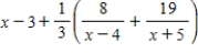 <strong>Write the partial fraction decomposition of the improper rational expression. </strong> A) B) C) D) E)