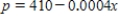 <strong>Find the equilibrium point (x,p)of the demand and supply equations.The equilibrium point is the price p and number of units x that satisfy both the demand and supply equations. Demand Supply </strong> A)(290,300,000) B)(290,-300,000) C)(-300,000,-290) D)(300,000,290) E)(-300,000,290) 