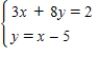 <strong>Solve the system of linear equations using any method,find (x,y). </strong> A) B) C) D)No solution E)
