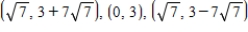 <strong>Solve the system by the method of substitution.Check your solution(s)graphically. </strong> A) B) C) D) E)