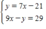 <strong>Solve the system by substitution,if possible. </strong> A)(11,-2) B)(7,4) C)(-3,12) D)(4,7) E)No solutions