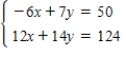 <strong>Solve the system by substitution,if possible. </strong> A)(9,-6) B)(1,8) C)(-6,9) D)(-7,10) E)No solutions