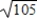 <strong>Plot the complex number and find its absolute value. -5 + 10i </strong> A) |-5 + 10i| = B) |-5 + 10i| = C) |-5 + 10i| = D) |-5 + 10i| = E) |-5 + 10i| =