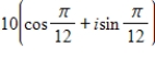 <strong>Find the standard form of the complex number .Round values to the nearest hundredth. </strong> A)9.66 - 2.59i B)8.66 + 5i C)-9.66 - 2.59i D)-8.66 - 5i E)9.66 + 2.59i