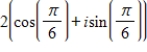 <strong>Find the trigonometric form of the complex number shown below. </strong> A) B) C) D) E)