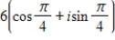 <strong>Find the trigonometric form of the complex number shown below. </strong> A) B) C) D) E)