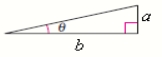 Use the figure to find the exact value of the trigonometric function. Sec 2θ A = 1,b = 8 
