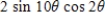 <strong>Use the sum-to-product formulas to rewrite the sum or difference as a product. </strong> A) B) C) D) E)