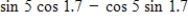<strong>Find the expression as the sine of an angle. </strong> A) B) C) D) E)