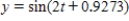 <strong>A weight is attached to a spring suspended vertically from a ceiling.When a driving force is applied to the system,the weight moves vertically from its equilibrium position,and this motion is modeled by where y is the distance from equilibrium (in feet)and t is the time (in seconds). Use the identity where ,to write the model in the form . </strong> A) B) C) D) E)
