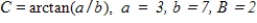 <strong>Use the formula ,where to rewrite the trigonometric expression in the following form. </strong> A) B) C)7 D)3 E)3