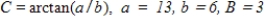 <strong>Use the formula ,where to rewrite the trigonometric expression in the following form. </strong> A)6 B) C) D)13 E)13