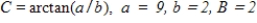 <strong>Use the formula ,where to rewrite the trigonometric expression in the following form. </strong> A) B)9 C)9 D) E)2