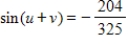 <strong>Find the exact value of given that and .(Both u and v are in Quadrant II. )</strong> A) B) C) D) E)