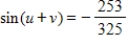 <strong>Find the exact value of given that and .(Both u and v are in Quadrant II. )</strong> A) B) C) D) E)
