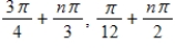 <strong>Solve the multiple-angle equation. </strong> A) B) C) D) E)