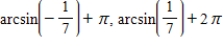 <strong>Use inverse functions where needed to find all solutions of the equation in the interval [0,2π). </strong> A) B) C) D) E)