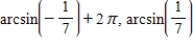 <strong>Use inverse functions where needed to find all solutions of the equation in the interval [0,2π). </strong> A) B) C) D) E)