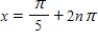 <strong>Solve the following equation. Secx - 2 = 0 </strong> A) and ,where n is a integer B) and ,where n is a integer C) and ,where n is a integer D) and ,where n is a integer E) and ,where n is a integer
