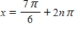 <strong>Solve the following equation. Secx - 2 = 0 </strong> A) and ,where n is a integer B) and ,where n is a integer C) and ,where n is a integer D) and ,where n is a integer E) and ,where n is a integer