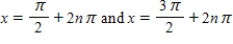 <strong>Solve the multiple-angle equation. </strong> A) ,where n is an integer B) ,where n is an integer C) ,where n is an integer D) ,where n is an integer E) ,where n is an integer