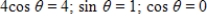 <strong>Use the trigonometric substitution to rewrite the algebraic expression as a trigonometric function of θ,where .Then find sin θ and cos θ. </strong> A) B) C) D) E)