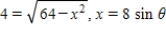 <strong>Use the trigonometric substitution to rewrite the algebraic expression as a trigonometric function of θ,where .Then find sin θ and cos θ. </strong> A) B) C) D) E)
