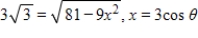 <strong>Use the trigonometric substitution to rewrite the algebraic expression as a trigonometric function of θ,where .Then find sin θ and cos θ. </strong> A) B) C) D) E)