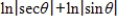 <strong>Rewrite as a single logarithm and then simplify the result.</strong> A)ln |sin θ| B)ln |tan θ| C)ln |cos θ| D)ln |sec θ| E)ln |csc θ|