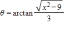 <strong>Use an inverse function to write θ as a function of x. </strong> A) B) C) D) E)