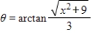 <strong>Use an inverse function to write θ as a function of x. </strong> A) B) C) D) E)