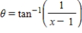 <strong>Use an inverse function to write θ as a function of x. </strong> A) B) C) D) E)