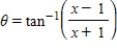 <strong>Use an inverse function to write θ as a function of x. </strong> A) B) C) D) E)