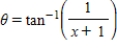 <strong>Use an inverse function to write θ as a function of x. </strong> A) B) C) D) E)