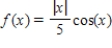 <strong>Describe the behavior of the function below as x approaches zero. </strong> A)f → +∞ as x → 0. B)f → 1 as x → 0. C)f → 0 as x → 0. D)f → -1 as x → 0. E)f → -∞ as x → 0.