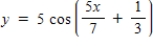 <strong>Determine the period and amplitude of the following function </strong> A)Period: 16 ;Amplitude: 10 B)Period: ;Amplitude: 5 C)Period: 5 ;Amplitude: 6 D)Period: ;Amplitude: 5 E)Period: 8 ;Amplitude: 4