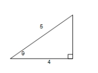 <strong>Find the exact values of the six trigonometric functions of the angle ? for the triangle. ?</strong> A)? sin ? = \frac { 3 } { 5 } Csc ? = \frac { 5 } { 3 } Cos ? = \frac { 4 } { 5 } Sec ? = \frac { 5 } { 4 } Tan ? = \frac { 3 } { 4 } Cot ? = \frac { 4 } { 3 } ? B)sin ? = \frac { 4 } { 3 } csc ? = \frac { 3 } { 4 } Cos ? = \frac { 5 } { 4 } Sec ? = \frac { 4 } { 5 } Tan ? = \frac { 5 } { 3 } Cot ? = \frac { 3 } { 5 } ? C)sin ? = \frac { 4 } { 3 } csc ? = \frac { 5 } { 3 } Cos ? = \frac { 5 } { 4 } Sec ? = \frac { 3 } { 5 } Tan ? = \frac { 3 } { 4 } Cot ? = \frac { 4 } { 5 } ? D)sin ? = \frac { 4 } { 5 } csc ? = \frac { 3 } { 4 } Cos ? = \frac { 3 } { 5 } Sec ? = \frac { 4 } { 3 } Tan ? = \frac { 5 } { 3 } Cot ? = \frac { 5 } { 4 } ? E)sin ? = \frac { 4 } { 3 } csc ? = \frac { 3 } { 5 } Cos ? = \frac { 5 } { 4 } Sec ? = \frac { 4 } { 5 } Tan ? = \frac { 5 } { 3 } Cot ? = \frac { 3 } { 4 }