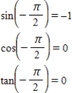 <strong>Evaluate (if possible)the sine,cosine,and tangent of the real number. </strong> A) corresponds to the point . B) corresponds to the point . C) corresponds to the point . D) corresponds to the point . E)Not possible